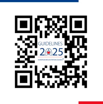 Code QR pour télécharger l'application ERC Guidelines 2025